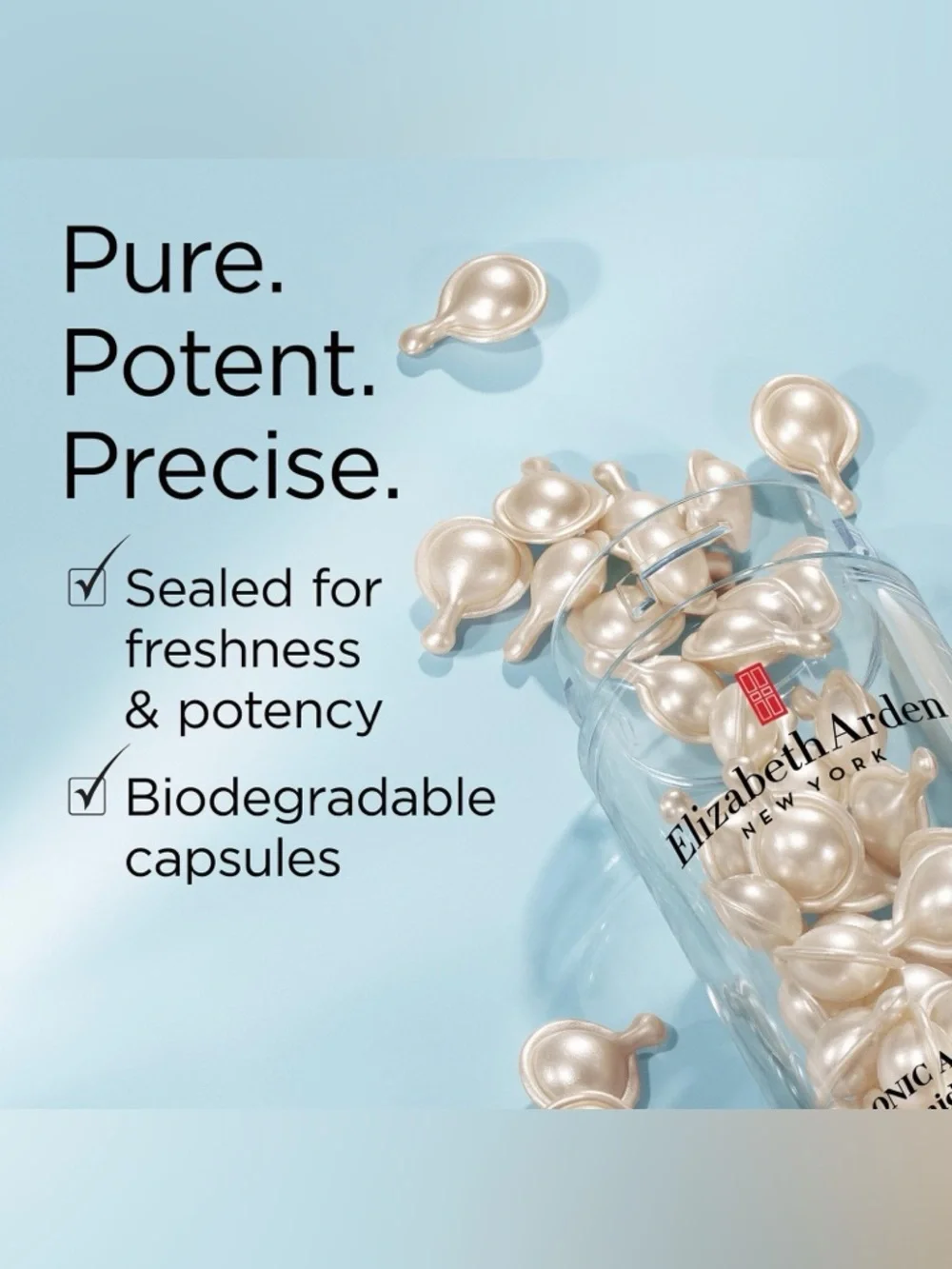 Elizabeth Arden Hyaluronic Acid Ceramide Capsules 60 Ct Hydra Plumping Serum